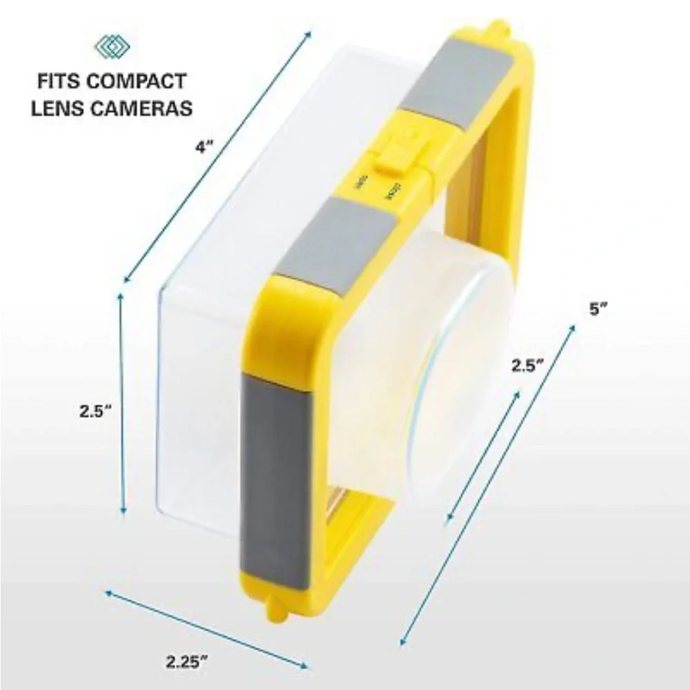 Polaroid Waterproof Dive-Rated Camera Housing for Any Compact Camera